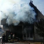 آتش سوزی شدید یک کارگاه تولیدی در شهر سردرود
